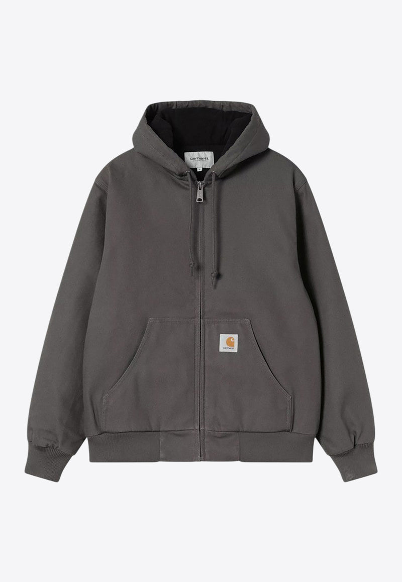 Carhartt Wip Active Zip-Up Hooded Jacket Gray I023083CO/R_CARH-8701