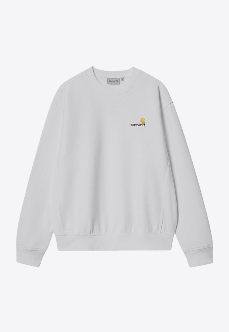 Carhartt Wip American Script Logo Sweatshirt White I025475CO/P_CARH-02XX