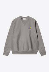 Carhartt Wip American Script Crewneck Sweatshirt Gray I025475CO/Q_CARH-2LRXX