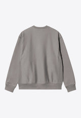 Carhartt Wip American Script Crewneck Sweatshirt Gray I025475CO/Q_CARH-2LRXX