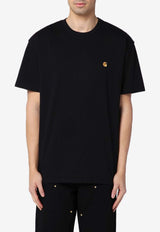 Carhartt Wip Chase Logo Patch T-shirt Black I026391CO/Q_CARH-00FXX