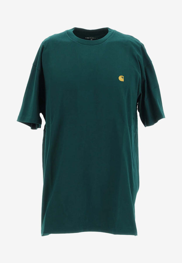 Carhartt Wip Chase Logo-Embroidered T-shirt I026391_000_1YWXX