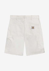 Carhartt Wip Single-Knee Relaxed Shorts White I027942CO/O_CARH-D602