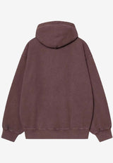Carhartt Wip Vista Logo Hooded Sweatshirt Purple I029523CO/R_CARH-33HGD