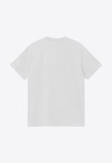 Carhartt Wip Logo Patch Crewneck T-shirt White I030434CO/O_CARH-02XX