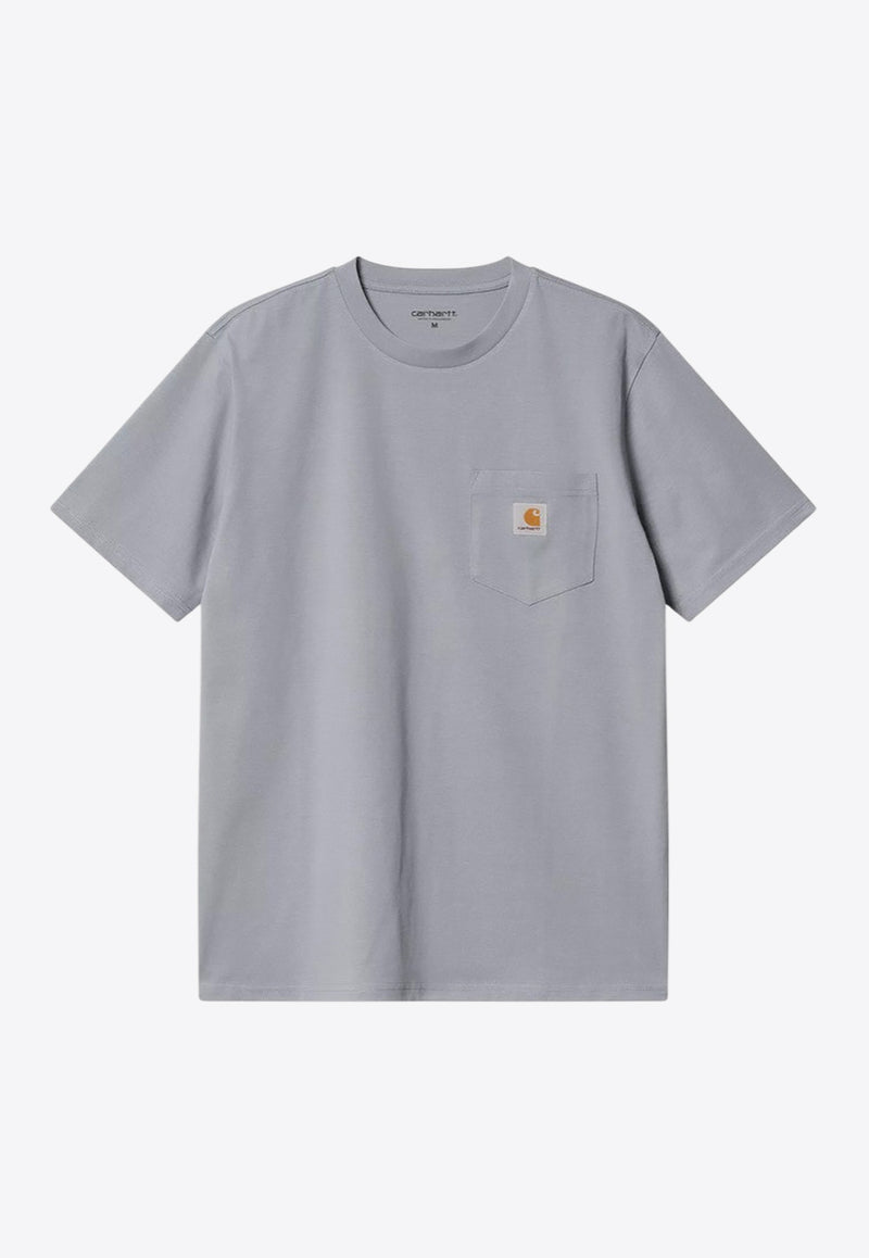 Carhartt Wip Logo Pocket Crewneck T-shirt Gray I030434CO/R_CARH-1NK