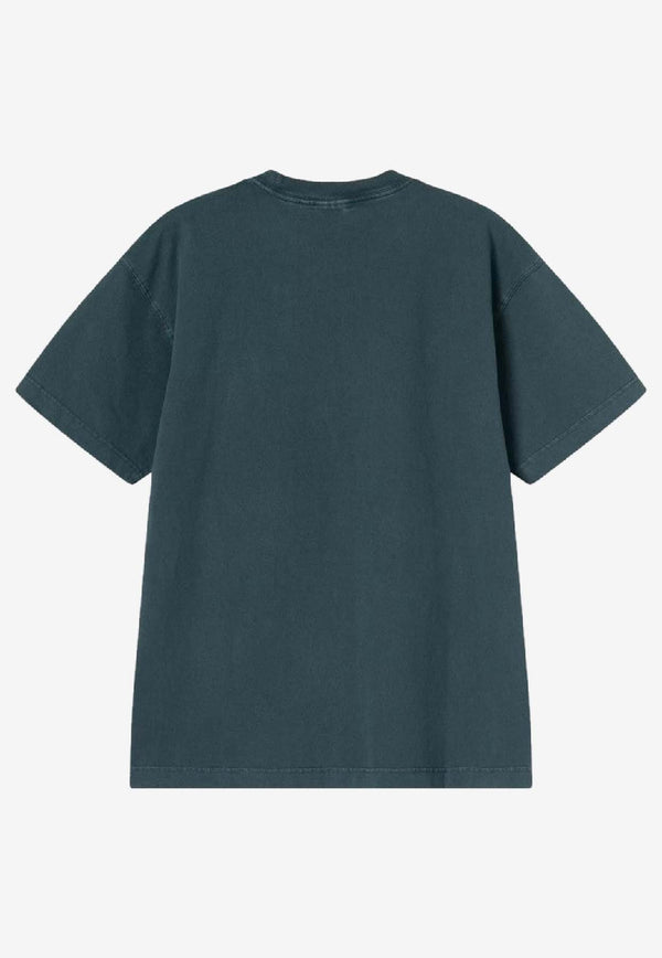 Carhartt Wip Vista Logo T-shirt Green I030780CO/R_CARH-0AUGD
