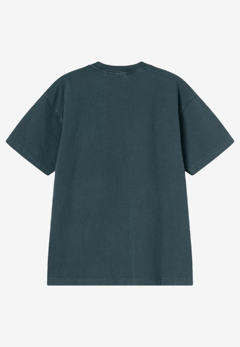 Carhartt Wip Vista Logo T-shirt Green I030780CO/R_CARH-0AUGD