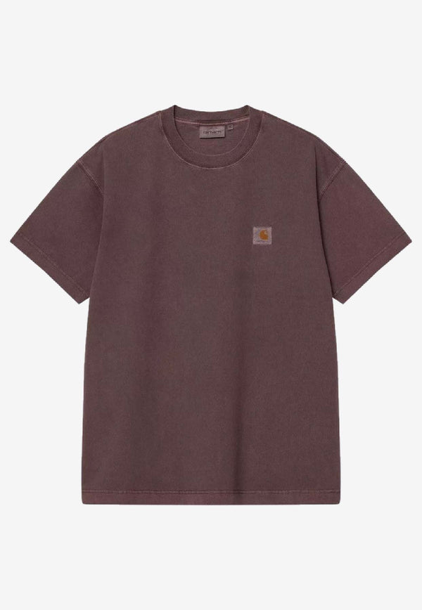 Carhartt Wip Vista Logo T-shirt Brown I030780CO/R_CARH-33HGD