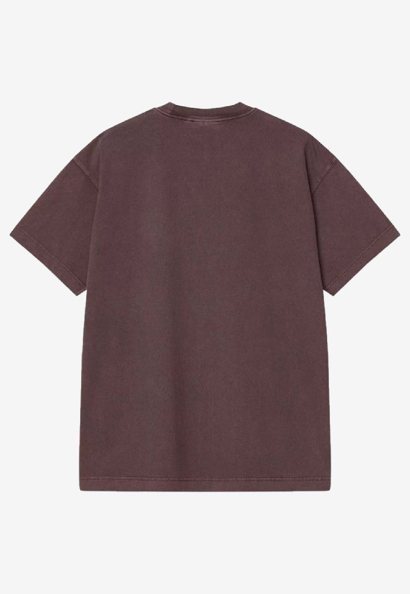 Carhartt Wip Vista Logo T-shirt Brown I030780CO/R_CARH-33HGD