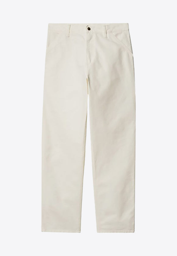 Carhartt Wip Single Knee Cargo Pants White I031497CO/P_CARH-D602