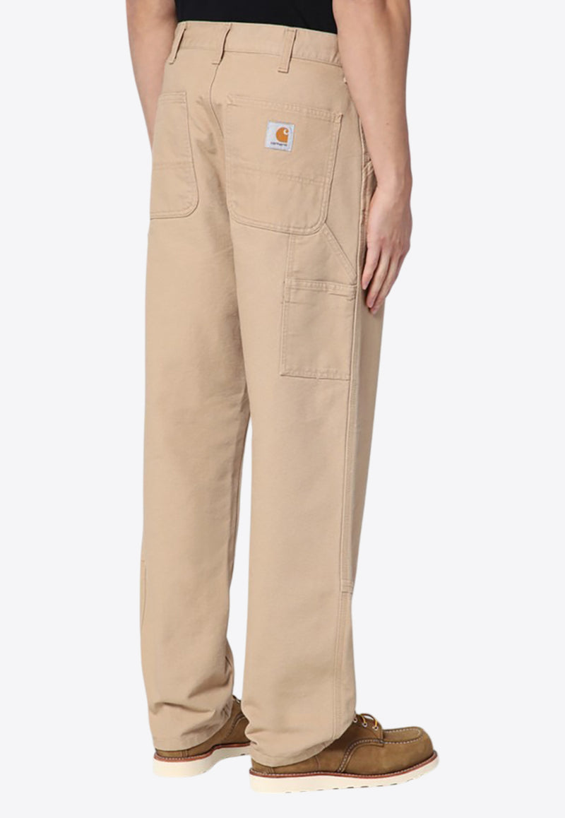 Carhartt Wip Double Knee Straight Chino Pants Beige I031501CO/Q_CARH-07E0232
