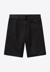 Carhartt Wip Single Knee Bermuda Shorts Black I031504CO/Q_CARH-89GD