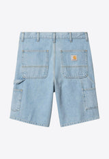 Carhartt Wip Single Knee Essential Bermuda Shorts Blue I032026CO/Q_CARH-01A3