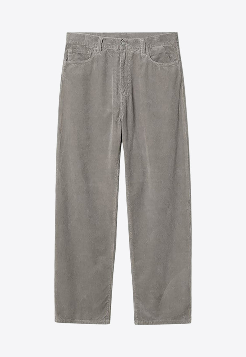 Carhartt Wip Straight-Leg Corduroy Pants Gray I032297CO/P_CARH-29K02