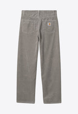 Carhartt Wip Straight-Leg Corduroy Pants Gray I032297CO/P_CARH-29K02