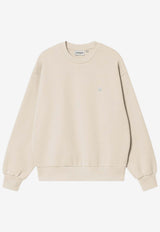 Carhartt Wip Casey Logo Sweatshirt Light Beige I032643CO/S_CARH-0UOXX