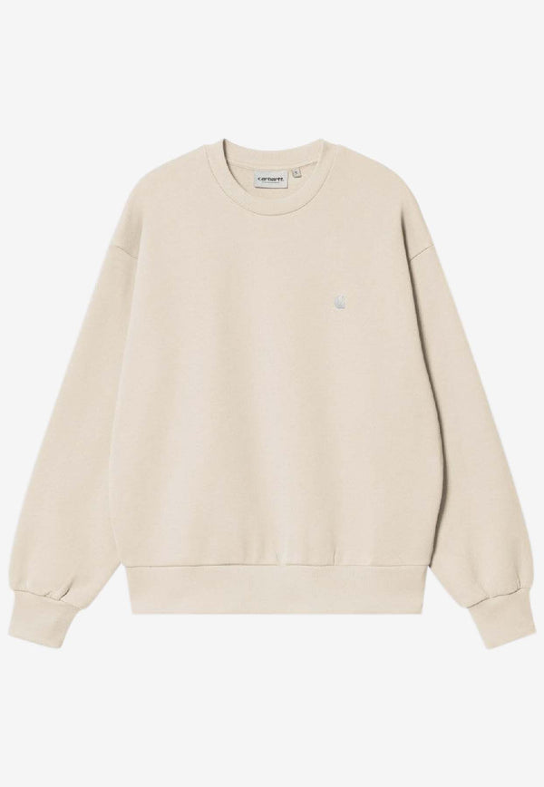 Carhartt Wip Casey Logo Sweatshirt Light Beige I032643CO/S_CARH-0UOXX