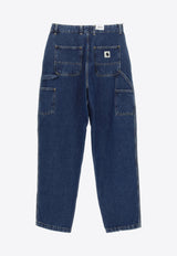 Carhartt Wip W' Curron Single Knee Cargo Jeans Blue I032707_000_0106