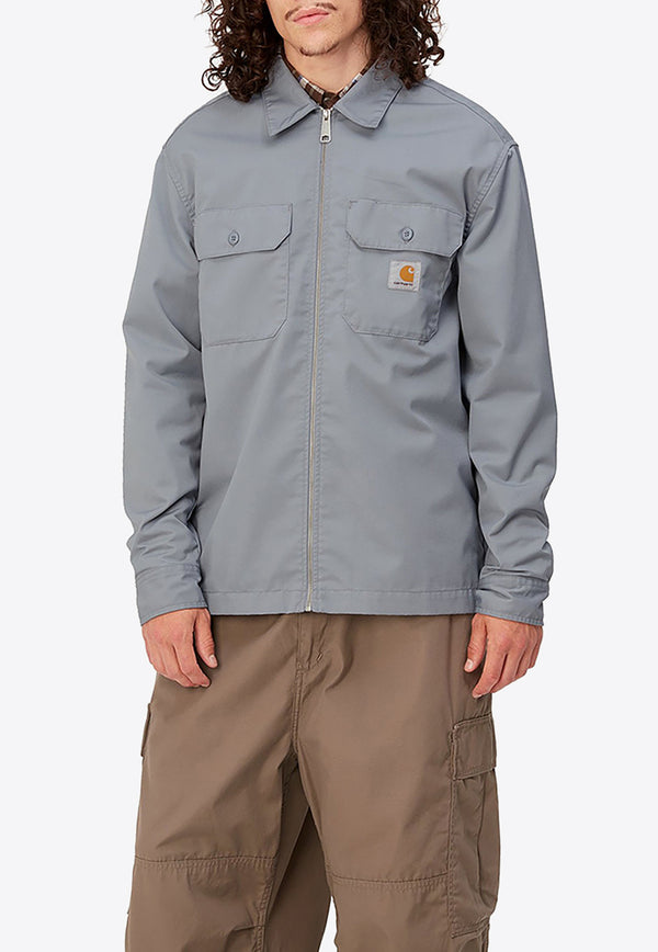 Carhartt Wip Long-Sleeved Zip Shirt I032839GREY