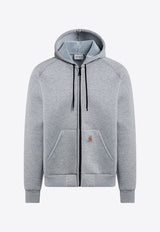 Carhartt Wip Car-Lux Zip-Up Hooded Sweatshirt Gray I032935PL/P_CARH-0GKXX