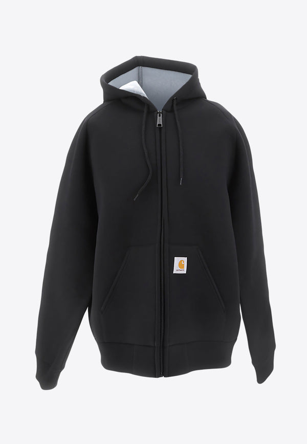 Carhartt Wip Zip-Up Hooded Sweatshirt Black I032935_000_0GLXX