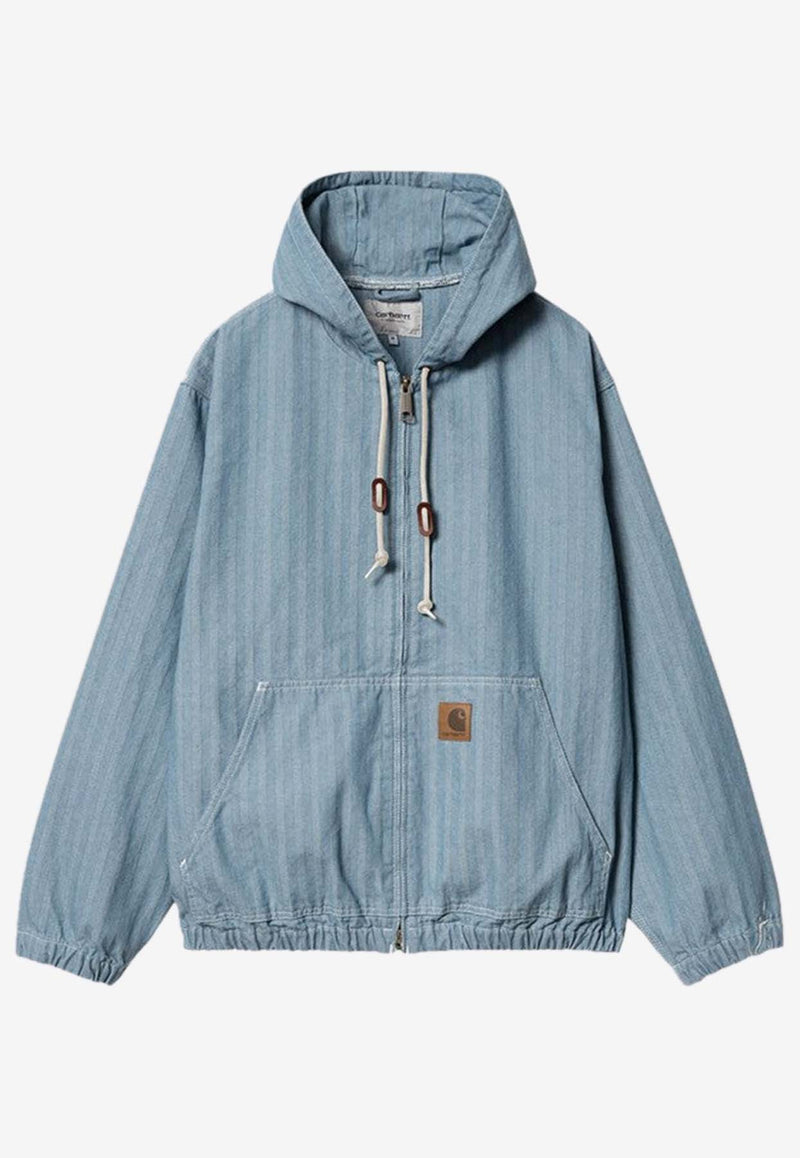 Carhartt Wip Menard Denim Hooded Sweatshirt Blue I033574CO/P_CARH-0102