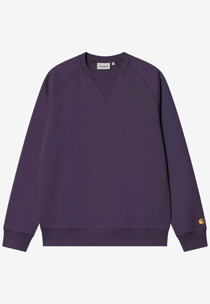 Carhartt Wip Chase Logo Patch Sweatshirt Purple I033660CO/R_CARH-37YXX
