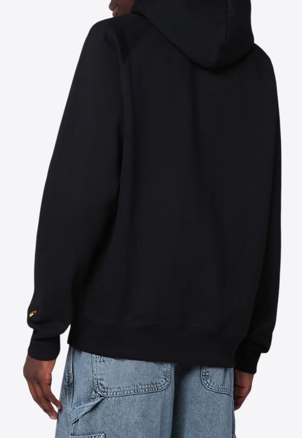Carhartt Wip Chase Logo Hooded Sweatshirt Black I033661CO/R_CARH-00F
