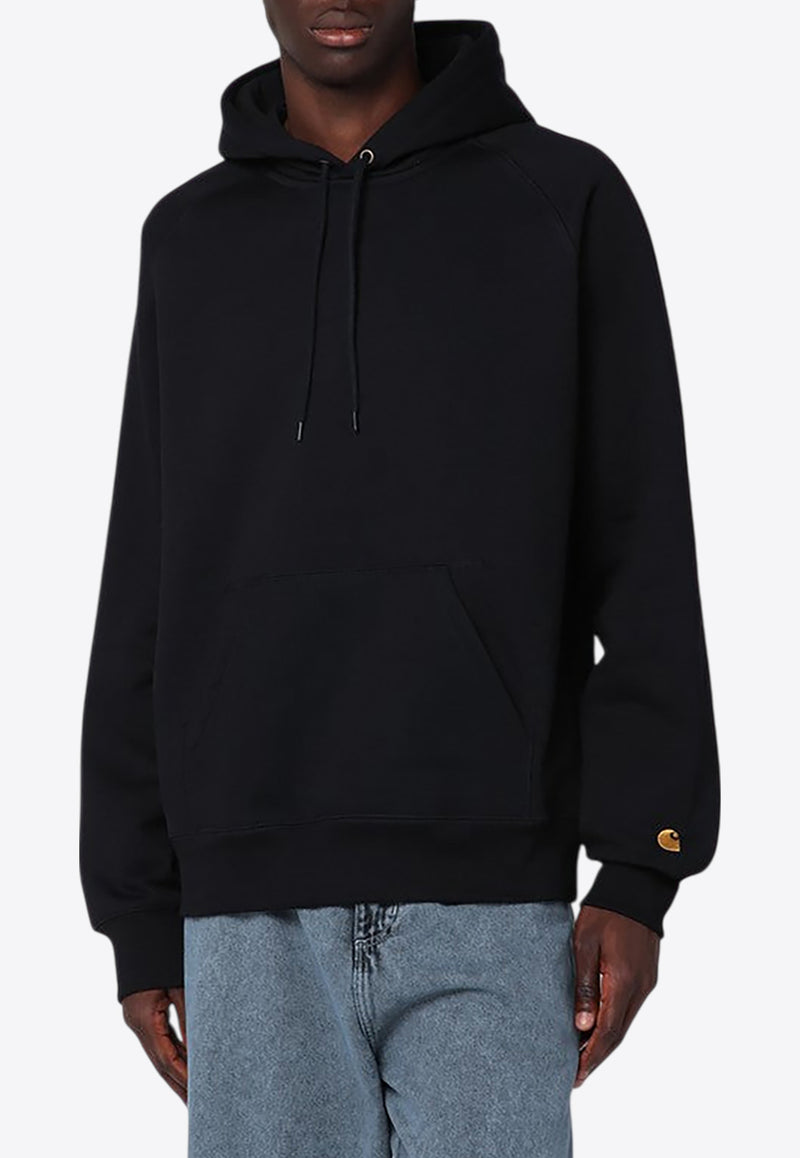 Carhartt Wip Chase Logo Hooded Sweatshirt Black I033661CO/R_CARH-00F
