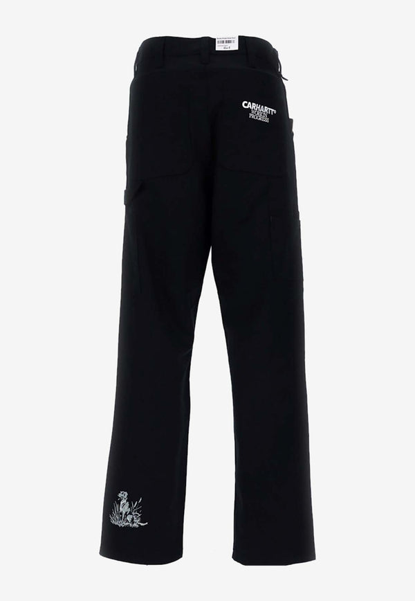 Carhartt Wip Ducks Single-Knee Straight Pants Black I033700_000_89XX