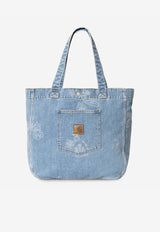 Carhartt Wip Stamp Denim Tote Bag Blue I033740_000_2LN35