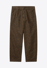 Carhartt Wip OG Leopard Print Single-Knee Pants Green I033754CO/P_CARH-2MTGD