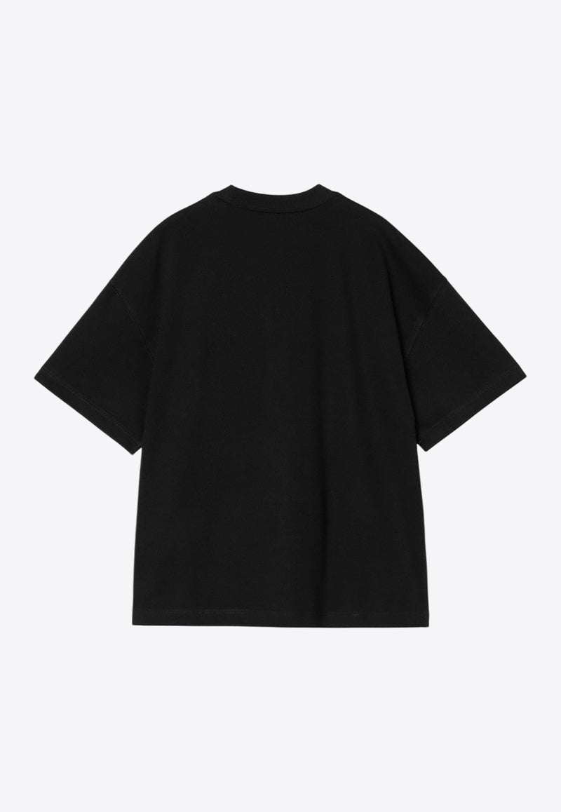 Carhartt Wip Signature Script T-shirt Black I033828CO/Q_CARH-0D2XX