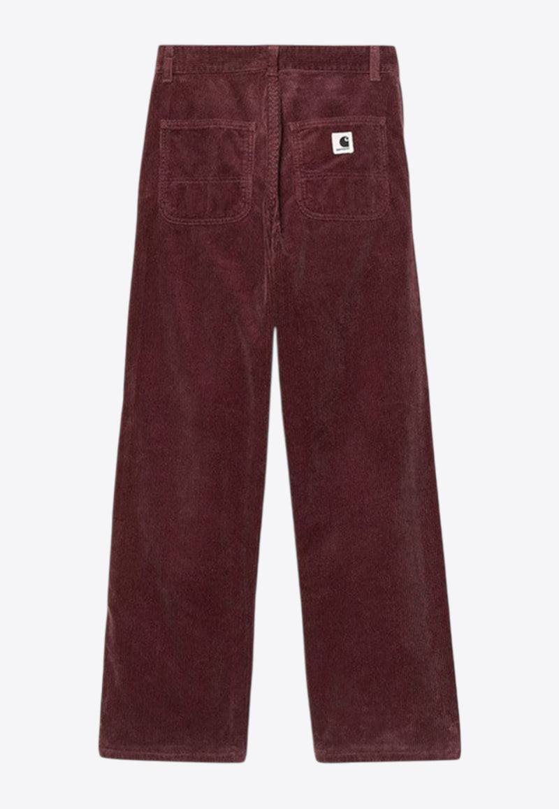 Carhartt Wip Simple Straight Corduroy Pants Bordeaux I033889CO_CARH-33K02