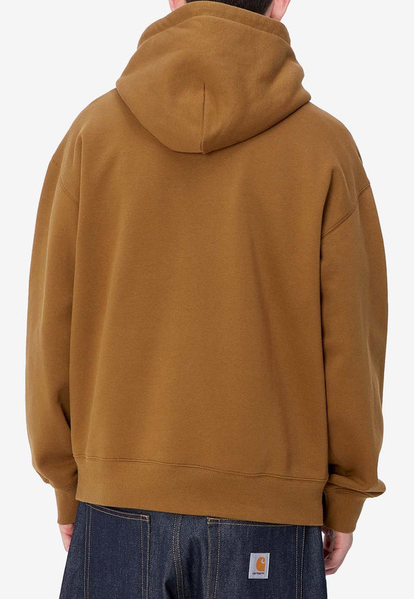 Carhartt Wip Logo Ducks Hooded Sweatshirt Brown I033930BROWN