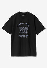 Carhartt Wip Fun Run Printed T-shirt Black I033986_000_2HAXX