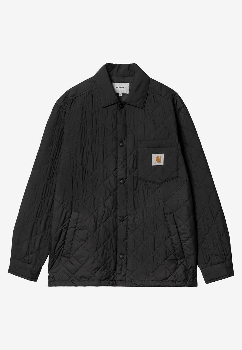 Carhartt Wip Wadeson Quilted Shirt Jacket Black I034363BLACK