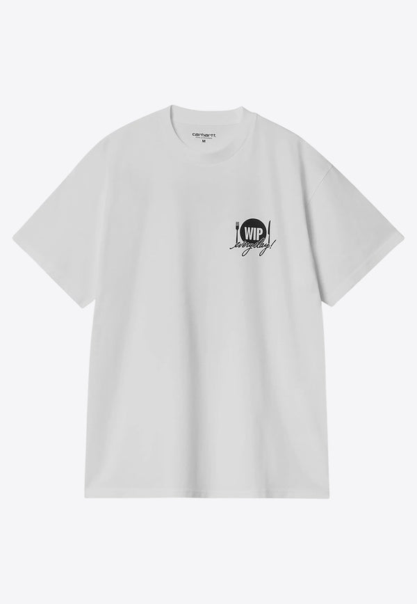Carhartt Wip Catalogue Crewneck T-shirt White I034644CO/Q_CARH-00AXX
