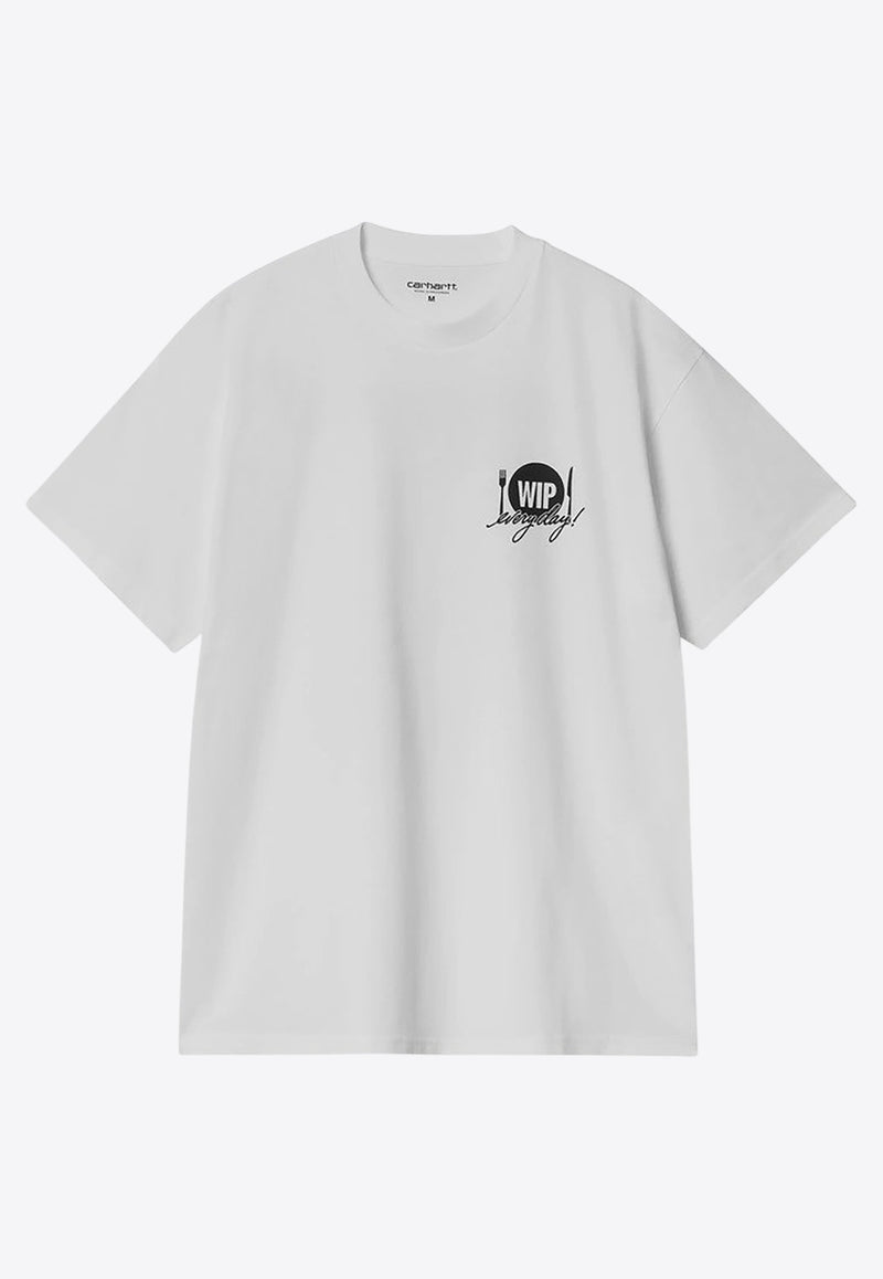 Carhartt Wip Catalogue Crewneck T-shirt White I034644CO/Q_CARH-00AXX