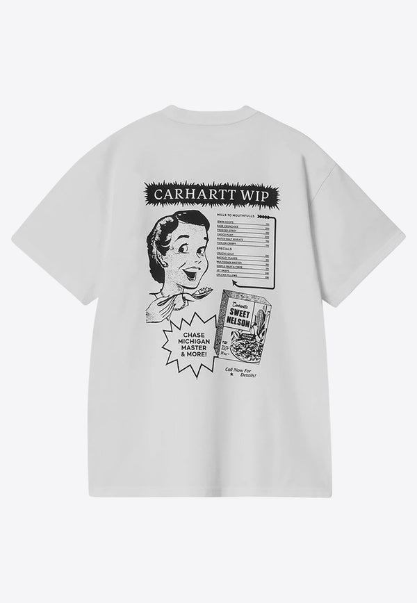 Carhartt Wip Catalogue Crewneck T-shirt White I034644CO/Q_CARH-00AXX