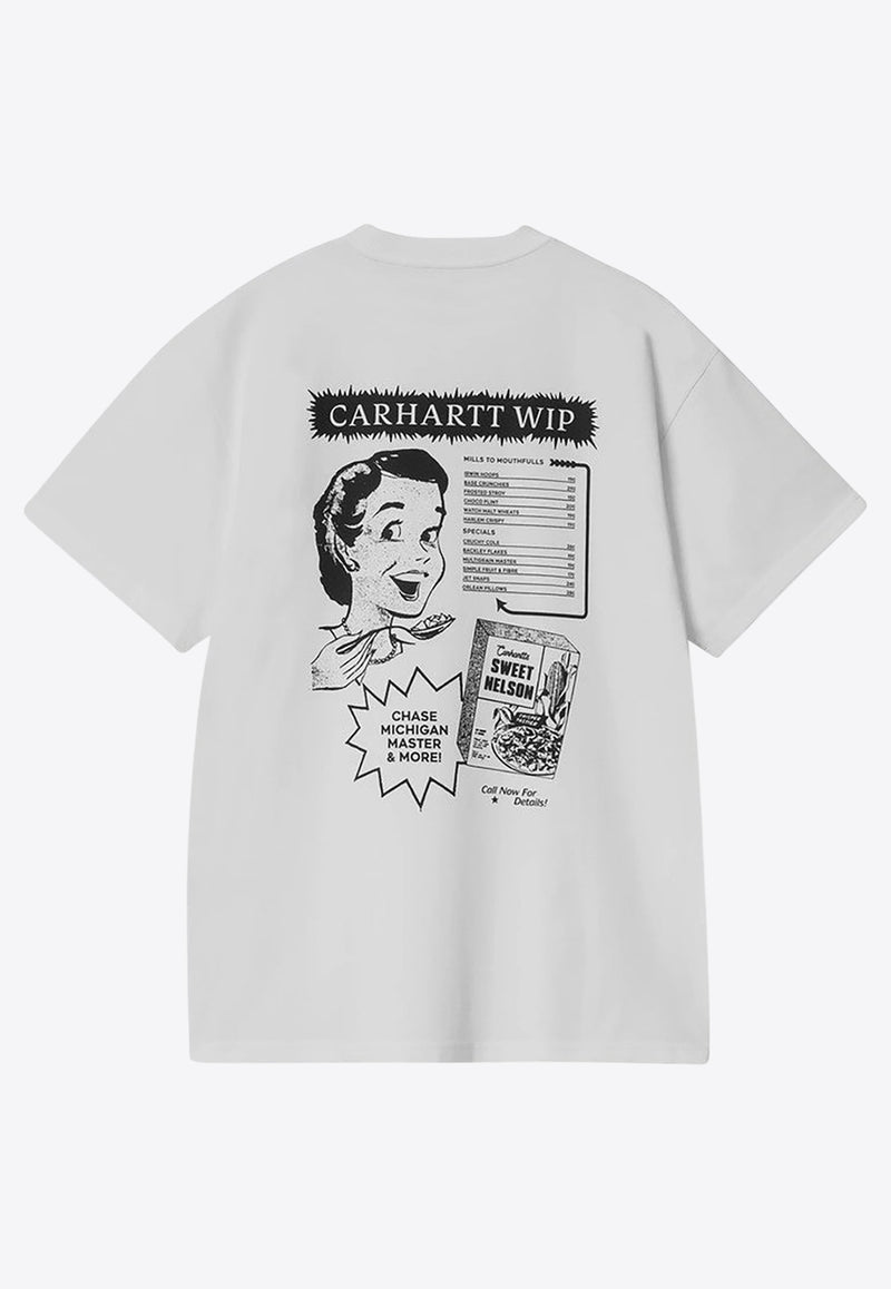 Carhartt Wip Catalogue Crewneck T-shirt White I034644CO/Q_CARH-00AXX