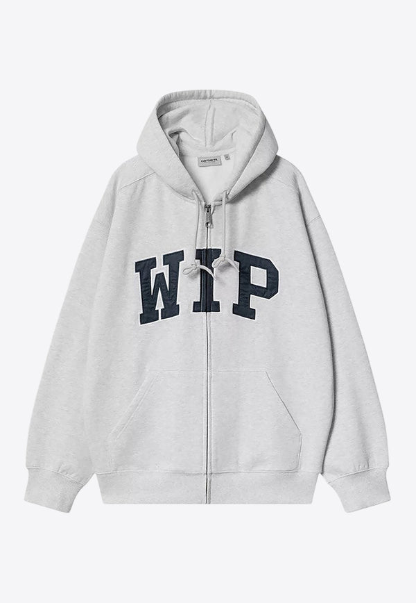 Carhartt Wip WIP Zip-Up Hooded Sweatshirt Brown I034691CO/Q_CARH-48206