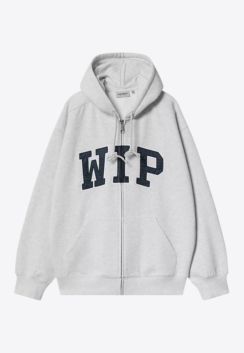 Carhartt Wip WIP Zip-Up Hooded Sweatshirt Brown I034691CO/Q_CARH-48206