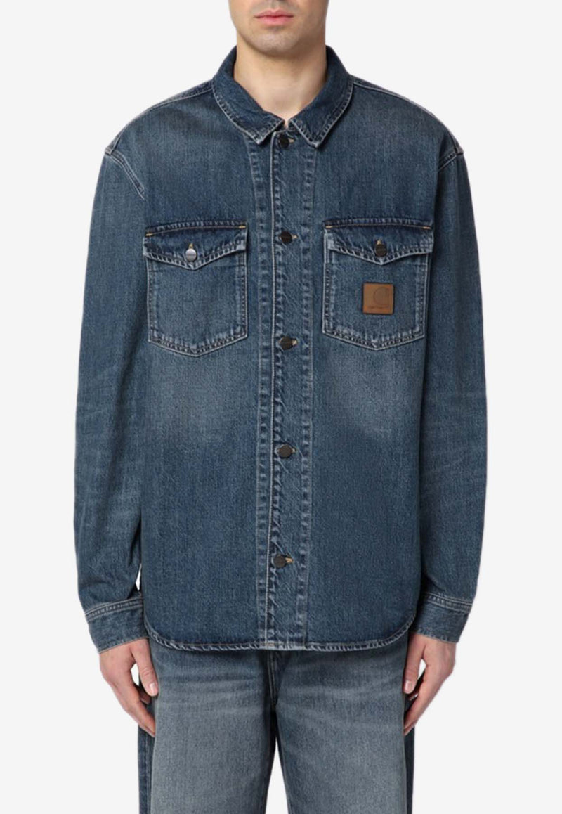 Carhartt Wip Lincoln Denim Shirt  Blue I034735DE/Q_CARH-014Q