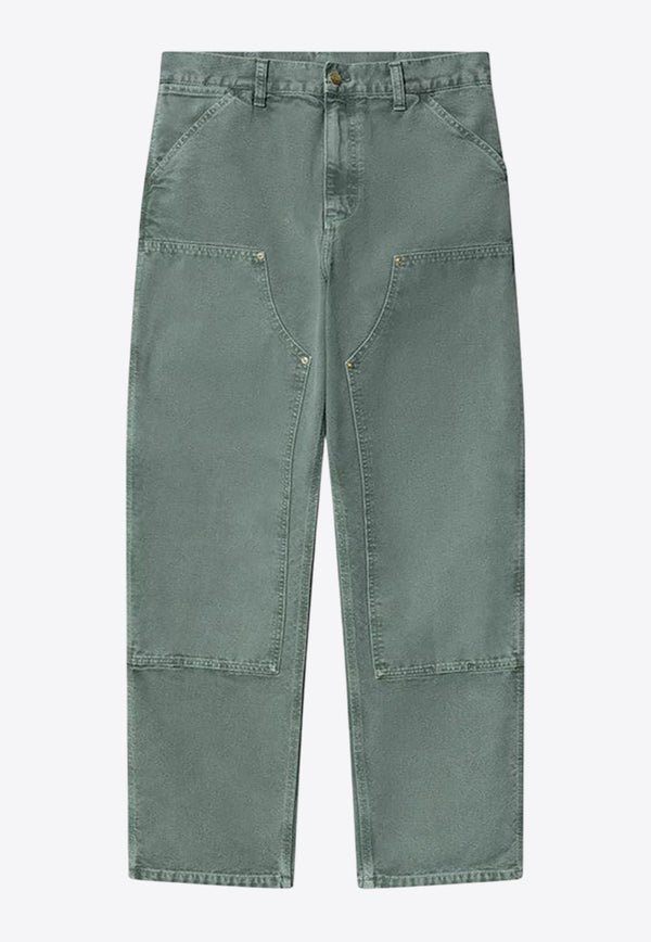 Carhartt Wip Double Knee Straight Pants Gray I034796CO/Q_CARH-2M24O