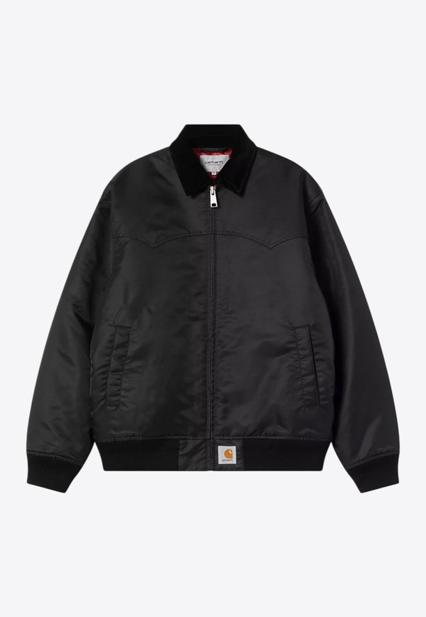 Carhartt Wip Santa Fe Zip-Up Jacket Black I035147PL/R_CARH-31Y
