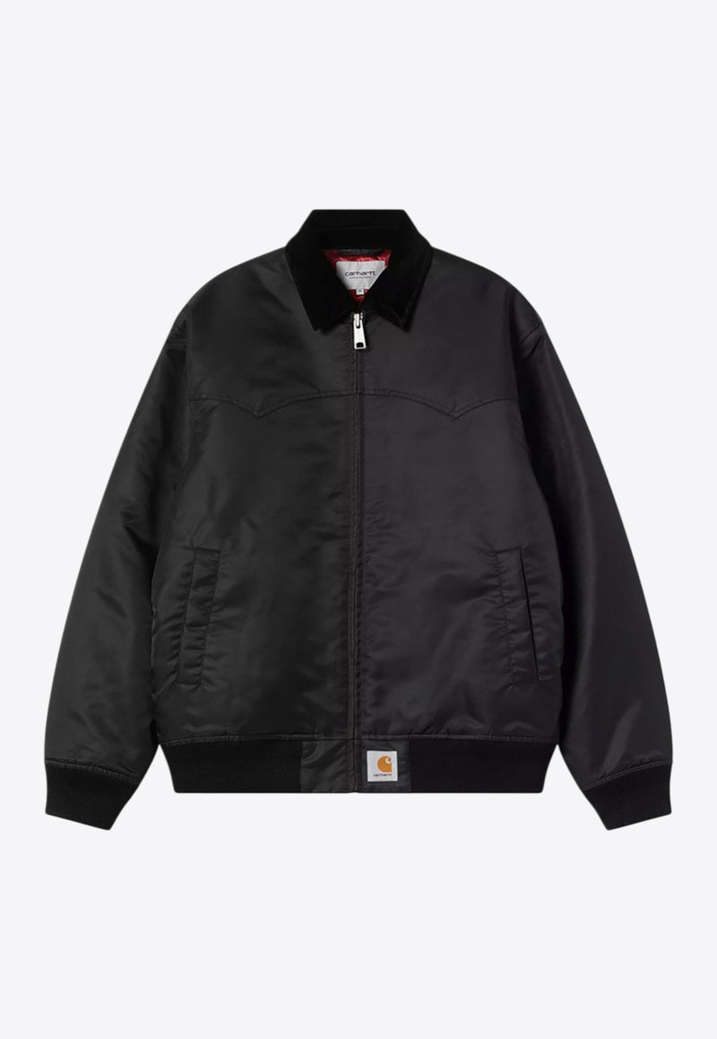 Carhartt Wip Santa Fe Zip-Up Jacket Black I035147PL/R_CARH-31Y