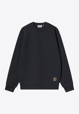 Carhartt Wip Hudson Logo Washed Sweatshirt Black I035186CO/R_CARH-89