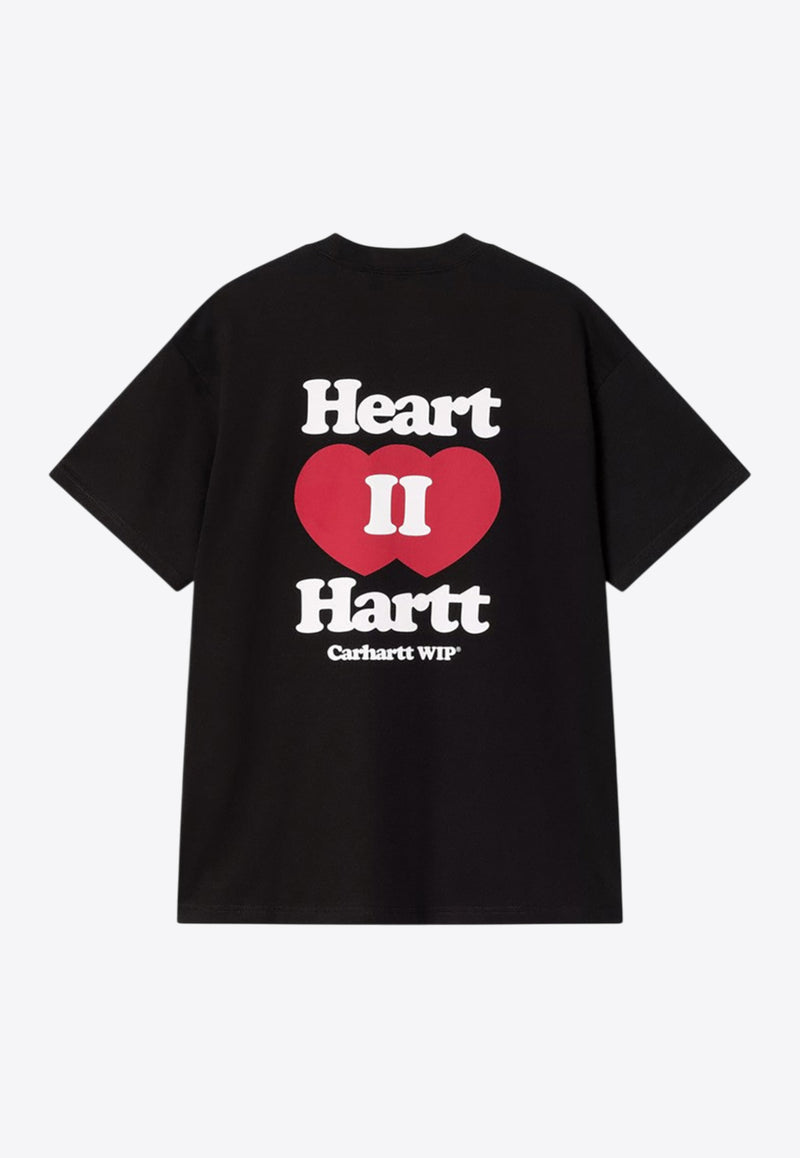 Carhartt Wip Heart II Hartt Printed T-shirt Black I035203CO/R_CARH-89